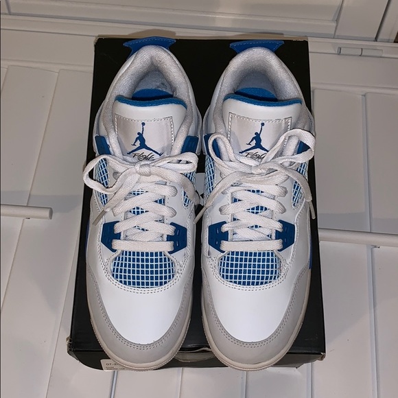 Jordan Other - Air Jordan 4 retro white/ Military blue-grey
